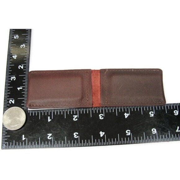 Vintage Leather Money Clip Sate Farm Insurance Men Wallet ID Credit Card Holder - Picture 6 of 8